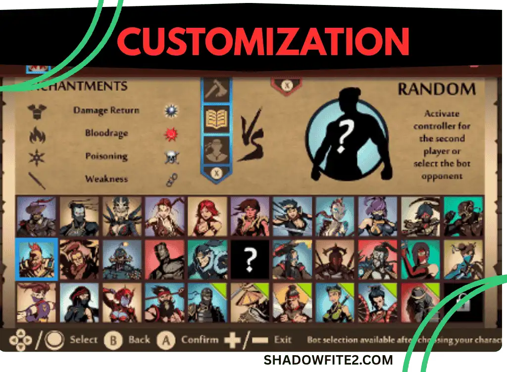 Unlimited customization features in max level mod apk of shadow fight 2