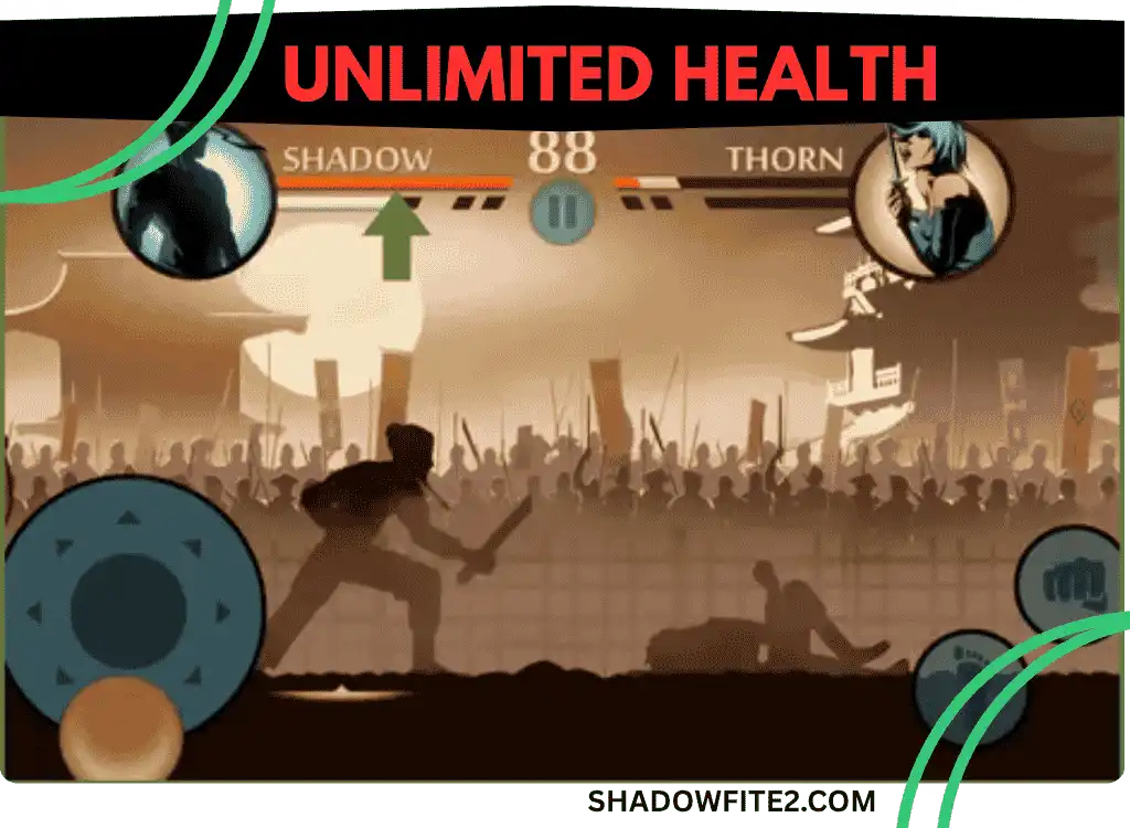 unlimited health in Shadow fight 2 apk mod