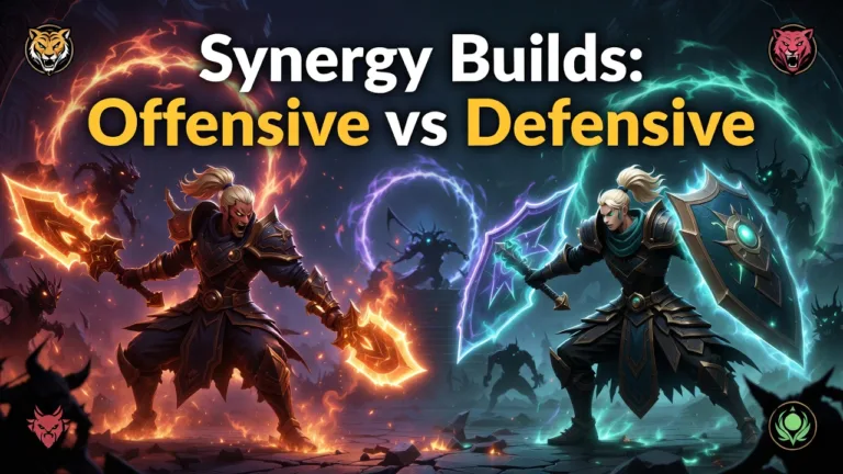 Shades Shadow Fight Roguelike Synergy Builds Offensive vs Defensive