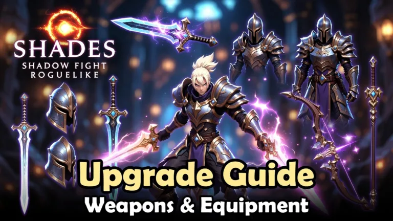 Shades Shadow Fight Roguelike Upgrade Guide Weapons and Equipment
