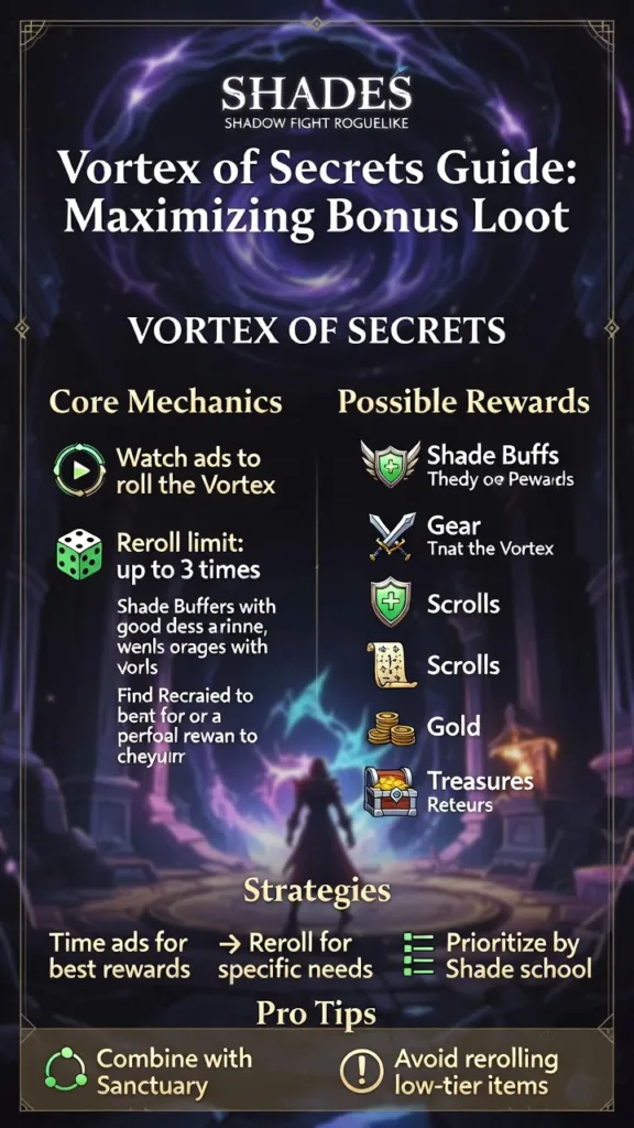 Shades Shadow Fight Roguelike Vortex of Secrets Guide for Bonus Loot