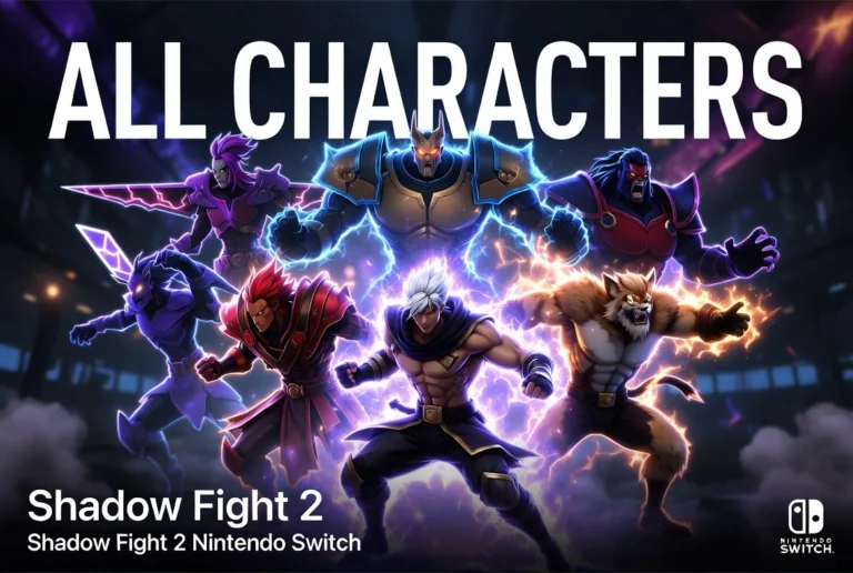 Shadow Fight 2 Nintendo Switch chracters